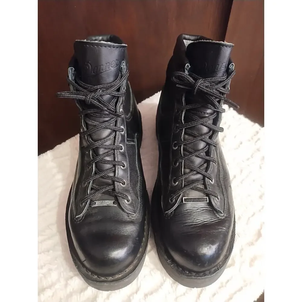 Danner Men Patrol Work Boots Vibram Leather Gore-Tex Black Men's 10 Ankle 25200